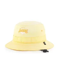 47 ブランド メンズ アクセサリー 帽子 47 Brand MensGold Los Angeles Lakers Buxton Garment Washed Bucket Hat Gold ゴールド