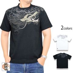 極希少/Y2K】錦 豪華総刺繍 菊 Tシャツ 黒 XL 00s 和柄ストリート 