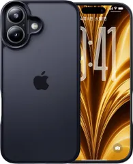 【米軍MIL新規格・指紋防止】CASEKOO iPhone 17 用 ケース 耐衝撃 滑り止め 指紋防止 米軍MIL規格 マット仕上げ ストラップホール付き 黄変防止 耐久性 カバーセット あいふおん17ケース 6.3 インチ(マットブラック)