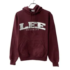 Champion プリントスウェット パーカー S ワインレッド チャンピオン プルオーバー フーディー カレッジ トップス 秋物 a803-6143