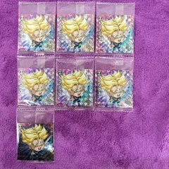 06.トランクス 7枚 ドラゴンボール 15 超戦士 シール ウエハース 超絶感謝の十周年　最新