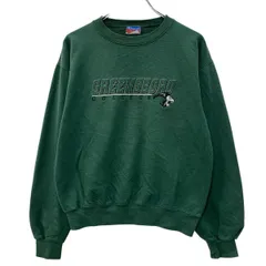 メキシコ製 Champion ロゴスウェット トレーナー S グリーン チャンピオン プルオーバー ワンポイント スウェット 春秋物 a803-6150