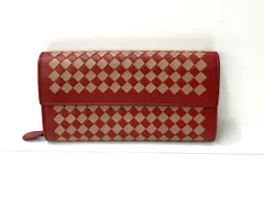 【箱付き】BOTTEGA VENETA／ボッテガヴェネタ／イントレチャート／P00129795G／バイカラー 二つ折り 長財布