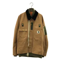 sacai / サカイ | 2023AW | × Carhartt WIP / カーハート CanvasxMA-1 JK / ドッキング カバーオール ジャケット | 1 | ブラウン/カーキ | メンズ