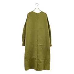 GALERIE VIE / ギャルリーヴィー | 2023AW | コットンシルクウェザー クルーネックワンピース | F | カーキ | レディース