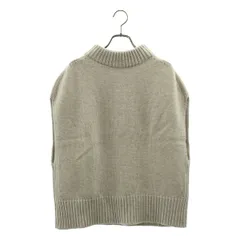 【美品】  GALERIE VIE / ギャルリーヴィー | ファインウール ビルドネックベスト ニット | S | ベージュ | レディース