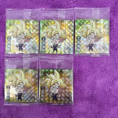 08.孫悟飯 5枚 ドラゴンボール 15 超戦士 シール ウエハース 超絶感謝の十周年　最新