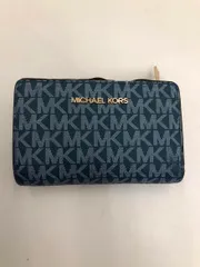 MICHAEL KORS マイケルコース モノグラム 財布 青 ■■ レディース