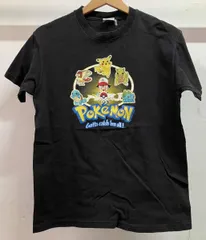 ポケットモンスター 半袖Tシャツ アメリカ製 任天堂 nintendo 90s 1999 ブラック サイズ不明 プリント 品質表示タグ無し