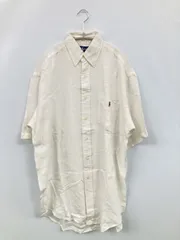 Ralph Lauren ラルフローレン シャツ/ブラウス S ホワイト 無地 ワンポイント ブランドロゴ ミドル丈 半袖