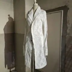 COMME des GARCONS 19ss エステル切替 花柄レース ロングジャケット M コムデギャルソン 2019ss AD2018のサムネイル