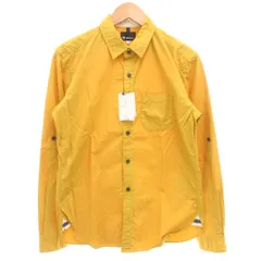 ティーケーミクスパイス タケオキクチ THE SHOP TK MIXPICE タグ付き 長袖シャツ カジュアル ドット柄 M 黄 イエロー 白 ホワイト /GV