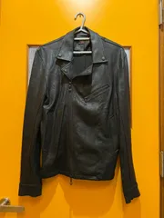 Y【Y3-25】◇ NICOLE CLUB FOR MEN　46サイズ　ダブルライダースジャケット　黒色