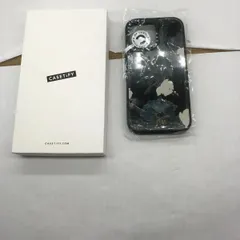 CASETiFY ミラー MagSafe対応 iPhone 16 ケース [反射性 / 1.5mからの落下試験をクリア (MIL規格1倍相当)  ワイヤレス充電およびMagsafe対応 White And Black Floral -シルバー ブラックバンパー