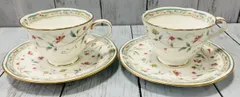 Noritake  カップ&ソーサー　２脚セット 