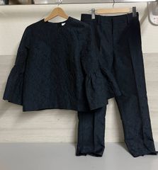 yori【美品】38. ブロッサムバルーンカフスブラウス.ブラック - メルカリ
