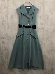 RADYAZEL レディアゼル バックセーラーカラーノースリーブ ワンピース sizeM/グリーン ■◆ レディース