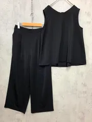 apart by lowrys アパートバイローリーズ ノースリーブ ワイドパンツ セットアップ sizeL/黒 ■◆ レディース
