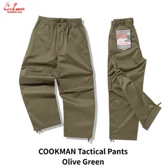 COOKMAN クックマン Tactical Pants Olive Green タクティカルパンツ オリーブグリーン イージーパンツ メンズ レディース ストレート ミリタリー アウトドア ワークパンツ