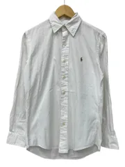 RALPH LAUREN (ラルフローレン) 長袖ボタンダウンシャツ ポニー刺繡 CUSTOM FIT 90S 00S 古着 ビンテージ 14 1/2 ホワイト メンズ/065