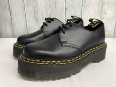 Dr.Martens 1460 QUAD DOUBLE STITCHES ドクターマーチン 30643001 ドレスシューズ 厚底 ブラック UK6