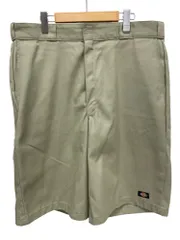 DICKIES (ディッキーズ) Loose Fit ハーフパンツ ワークショーツ ペイントカスタム 古着 42283KH 38 ベージュ メンズ/065