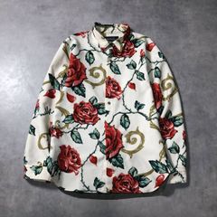 未使用品】MILK BOY シャツ ドット柄 切替 麻 ストライプ 日本製 