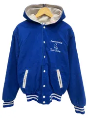 RENNOC (レノック) セーラーカラー スタジャン コーデュロイジャケット 裏キルティング 刺繍入り 古着 80s M 40-42 ブルー メンズ/065のサムネイル