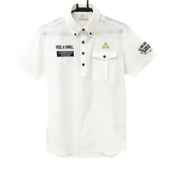 ルコックゴルフ 半袖ポロシャツ 白 サッカー生地 胸ポケット メンズ M ゴルフウェア le coq sportif