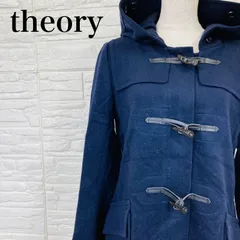 theory セオリー ダッフルコート アウター フード ネイビー S 0354K