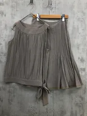 組曲 クミキョク オンワード樫山 フレアスカート ノースリーブトップス セットアップ size1/グレージュ系 ■◆ レディース