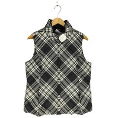 エディーバウアー Eddie Bauer PREMIUM GOOSE DOWN EB700 チェック柄ダウンベスト メンズ M