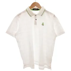 ルコックスポルティフ le coq sportif ポロシャツ 半袖 ゴルフウエア ロゴ刺繍 LL 白 ホワイト /GV
