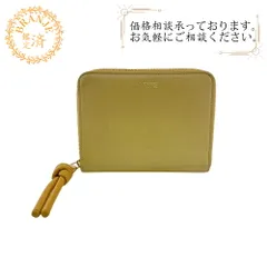 LOEWE ロエベ コンパクトジップウォレット ノット レザー 二つ折り財布 イエロー レディース