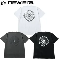 新品 NEWERA ニューエラ 正規品 半袖 Tシャツ ティーシャツ 半袖Tシャツ バックプリント サークル メンズ レディース 白 ホワイト グレー グラファイト 黒 ブラック  M L LL 2L 14856718 14856719 14856721