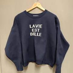 ★無地ニットよりおしゃれにスウェットより上品に★ エルビーシー LBC 『オーバーサイズでこなれ感も演出』ジャガードロゴニット 【M】のサムネイル