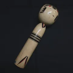 大型こけし 約35cm 木製 手描き 郷土工芸 和雑貨 インテリア 管理番号0001