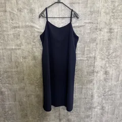 【Y-487】ブラック キャミワンピース LL 大きいサイズ ロング丈 レディース 無地 シンプル ノースリーブ ワンピース 黒 きれいめ カジュアル 重ね着 着回し 春夏