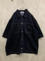 yolo ヨロ WG0043 オーバーサイズ デニム シャツ sizeM/青 ■■ レディース