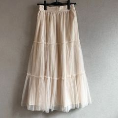 Treat Urself トリートユアセルフティアード チュールロングスカート
