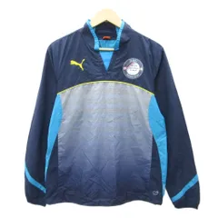 プーマ PUMA サッカーウェア ピステ ウィンドブレーカー プルオーバー  L 紺 ネイビー EIMEI FOOTBALL CLUB /YS26 ■GY58