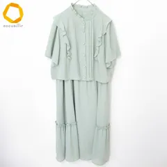 ローズティアラ Rose Tiara セットアップ ブラウス ワンピース フリル 大きいサイズ レディース [a969612]