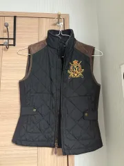 ポロ ラルフローレン キルティング ベスト ブラック