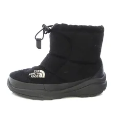 ザノースフェイス THE NORTH FACE NUPTSE WOOL2 SHORT ヌプシウール2ショートブーツ スノーブーツ 厚底 ワンカラー ロゴ プリント US5 23cm 黒 ブラック NF51592 /BB