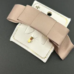 【新品】定価1540円 ヘアアクセサリー ポニーフック ヘアカフス リボン キレイ シンプル デザイン◆B46