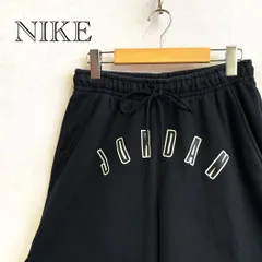 NIKE JORDAN ジョーダン 裏起毛 スウェット ショーツ ハーフパンツ 170 M ブラック メンズ ファッション _218023
