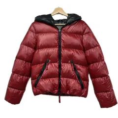 DUVETICA(デュベティカ) ダウンジャケット サイズ46 S メンズ Dionisio(ディオニシオ) レッド×ダークネイビー 長袖/ジップアップ/冬
