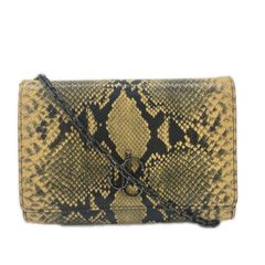 JIMMY CHOO ジミーチュウ ワンショルダーバッグ イエロー パイソン柄 