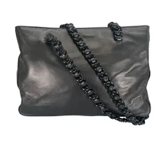 PRADA プラダ トートバッグ レザー ブラック レディース【中古】【送料無料】