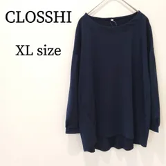 【新品】CLOSSHI クロッシー レディース トップス カットソー 長袖 シフォン 体型カバー XL